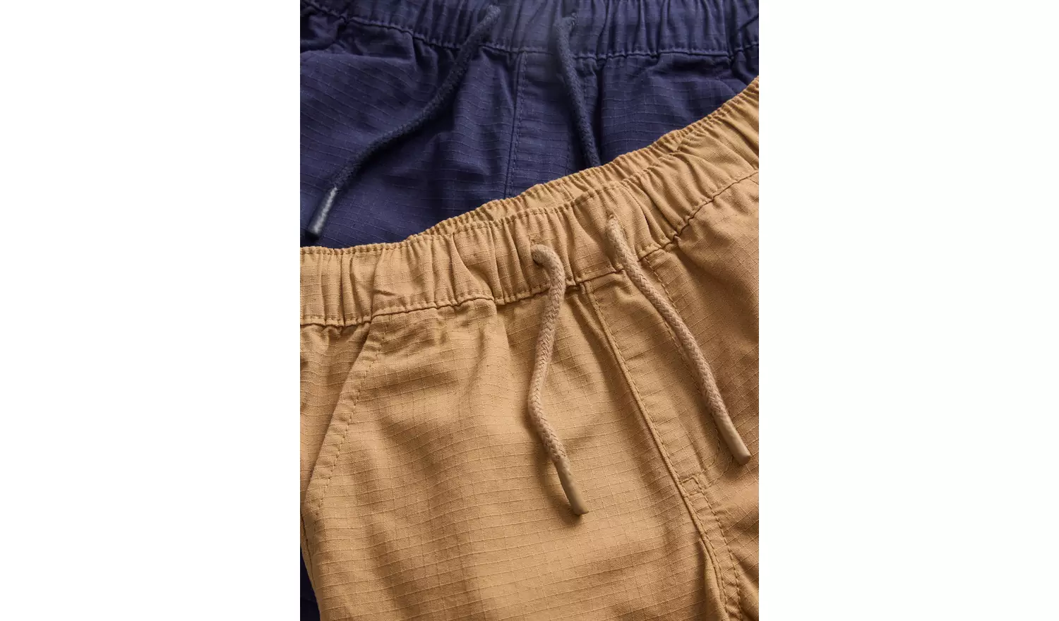 Tan & Navy Shorts 2 Pack 3-4 years