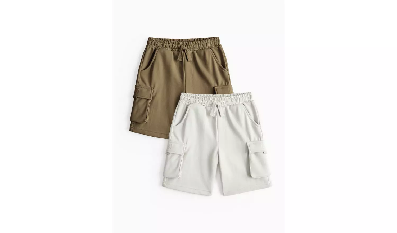 Khaki Utility Cargo Sweat Shorts 2 Pack 8 years