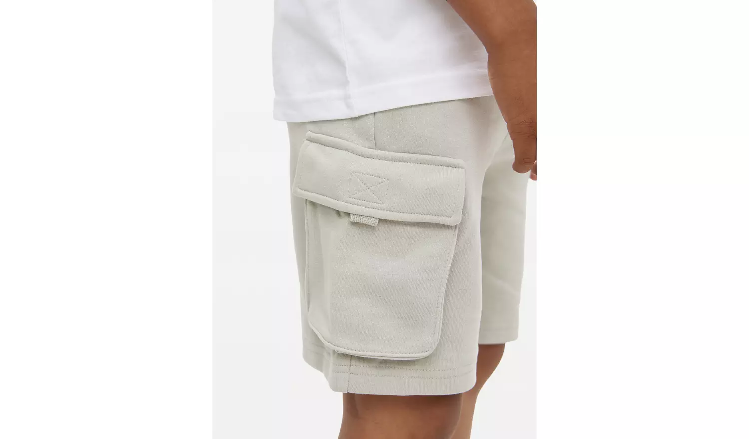 Khaki Utility Cargo Sweat Shorts 2 Pack 8 years