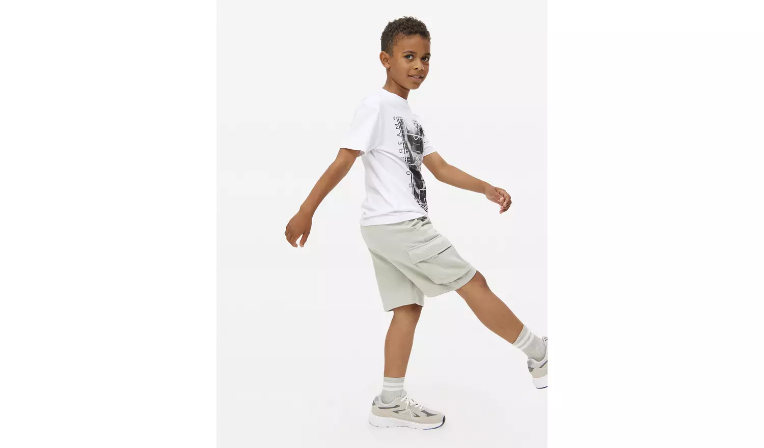 Khaki Utility Cargo Sweat Shorts 2 Pack 11 years