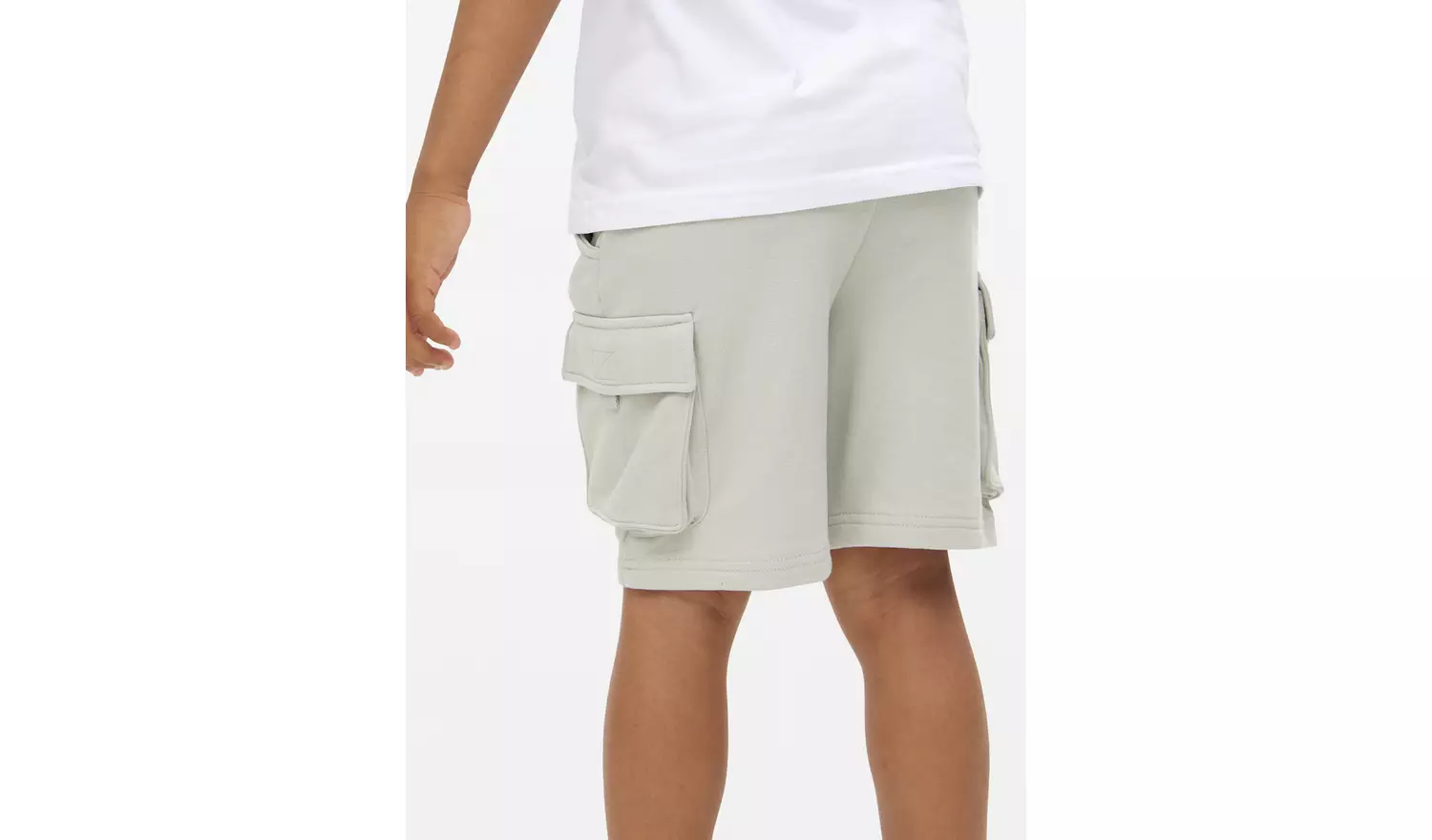 Khaki Utility Cargo Sweat Shorts 2 Pack 12 years