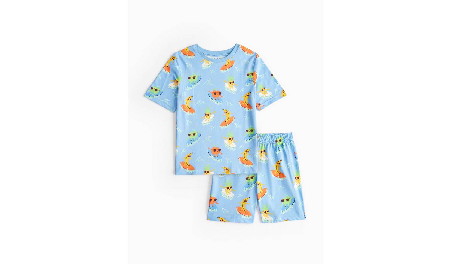 Blue Fruit Surfer Printed Pyjama Set 1-2 years