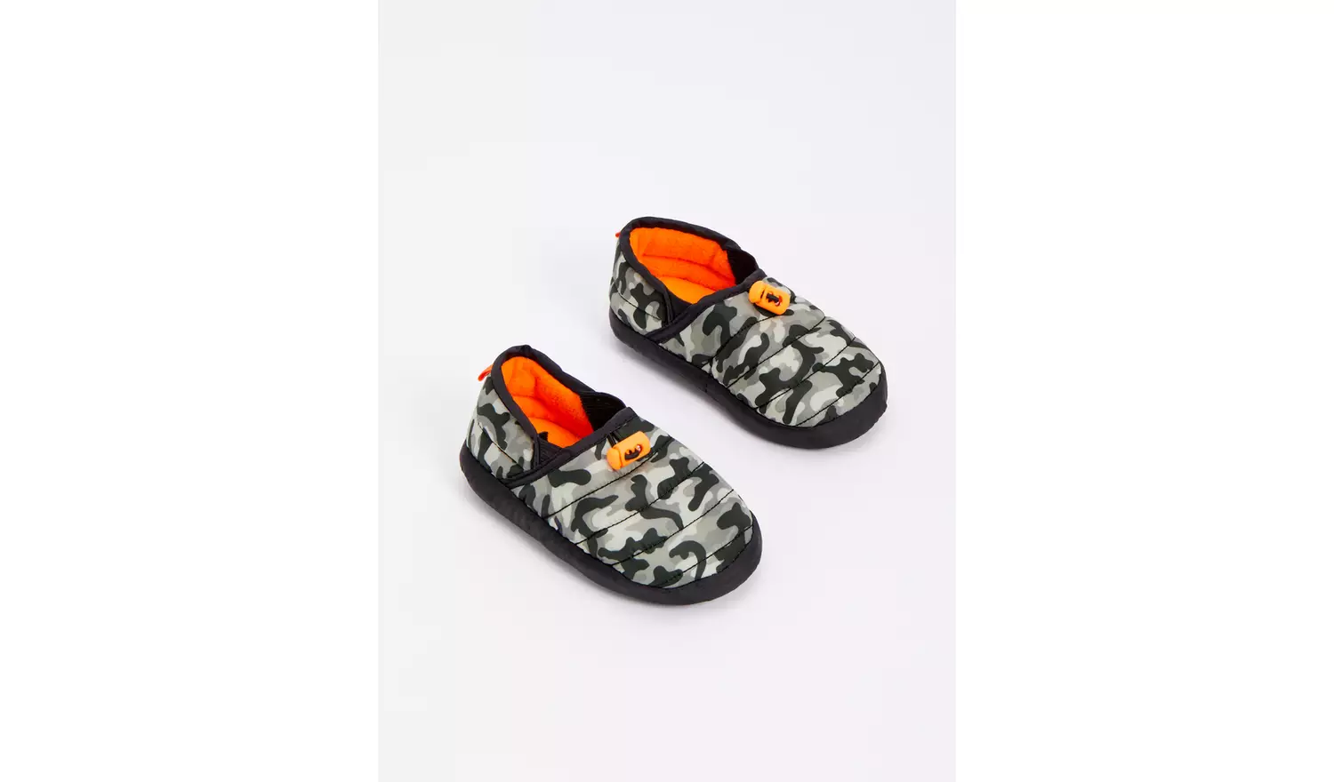 DO NOT APPROVE Grey Camo Print Slippers - 1-2