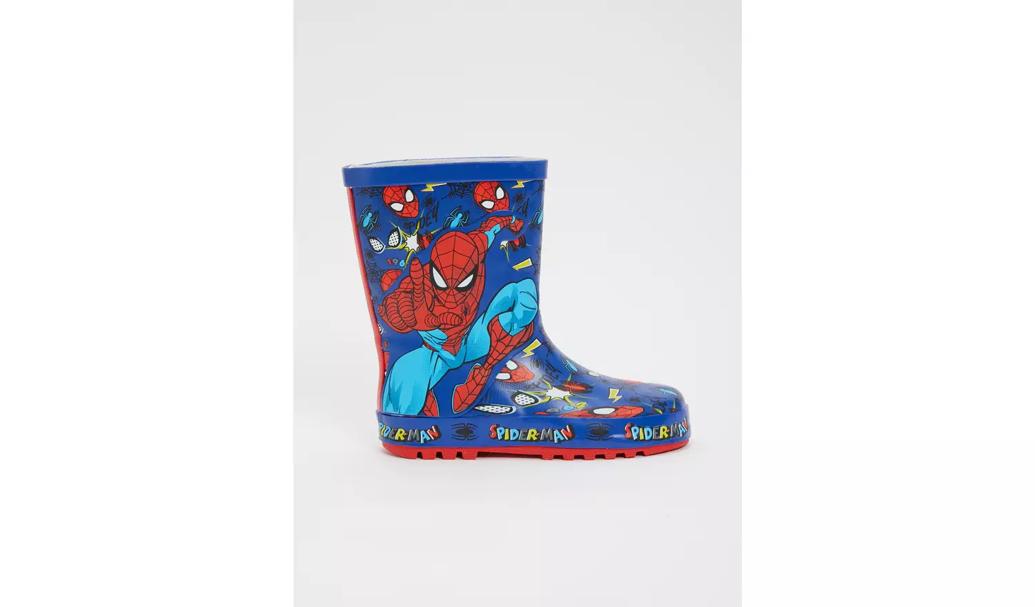 Marvel Spider-Man Blue Wellies - 8 Infant