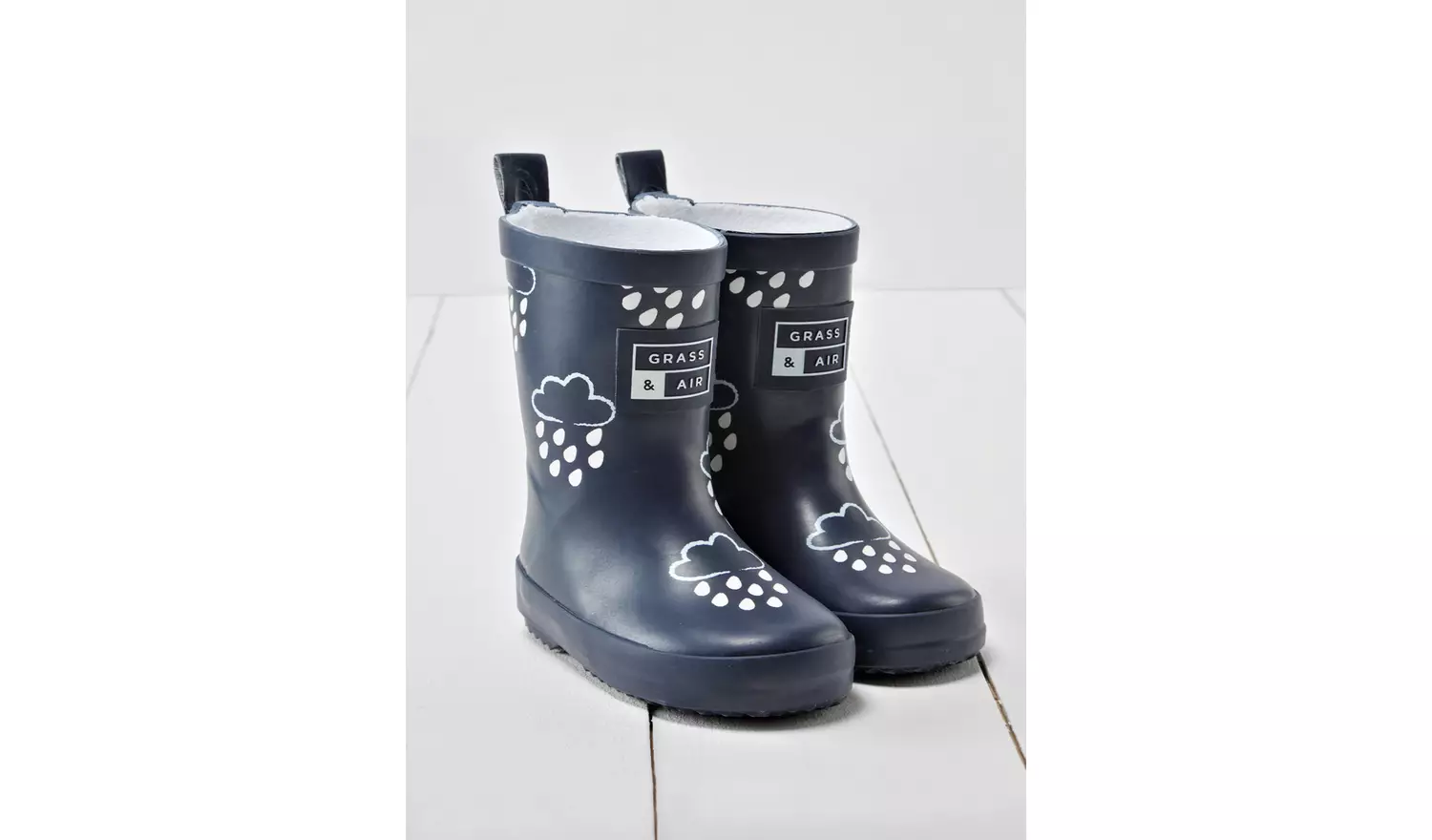GRASS & AIR Kids Navy Colour Revealing Wellies 11 Infant