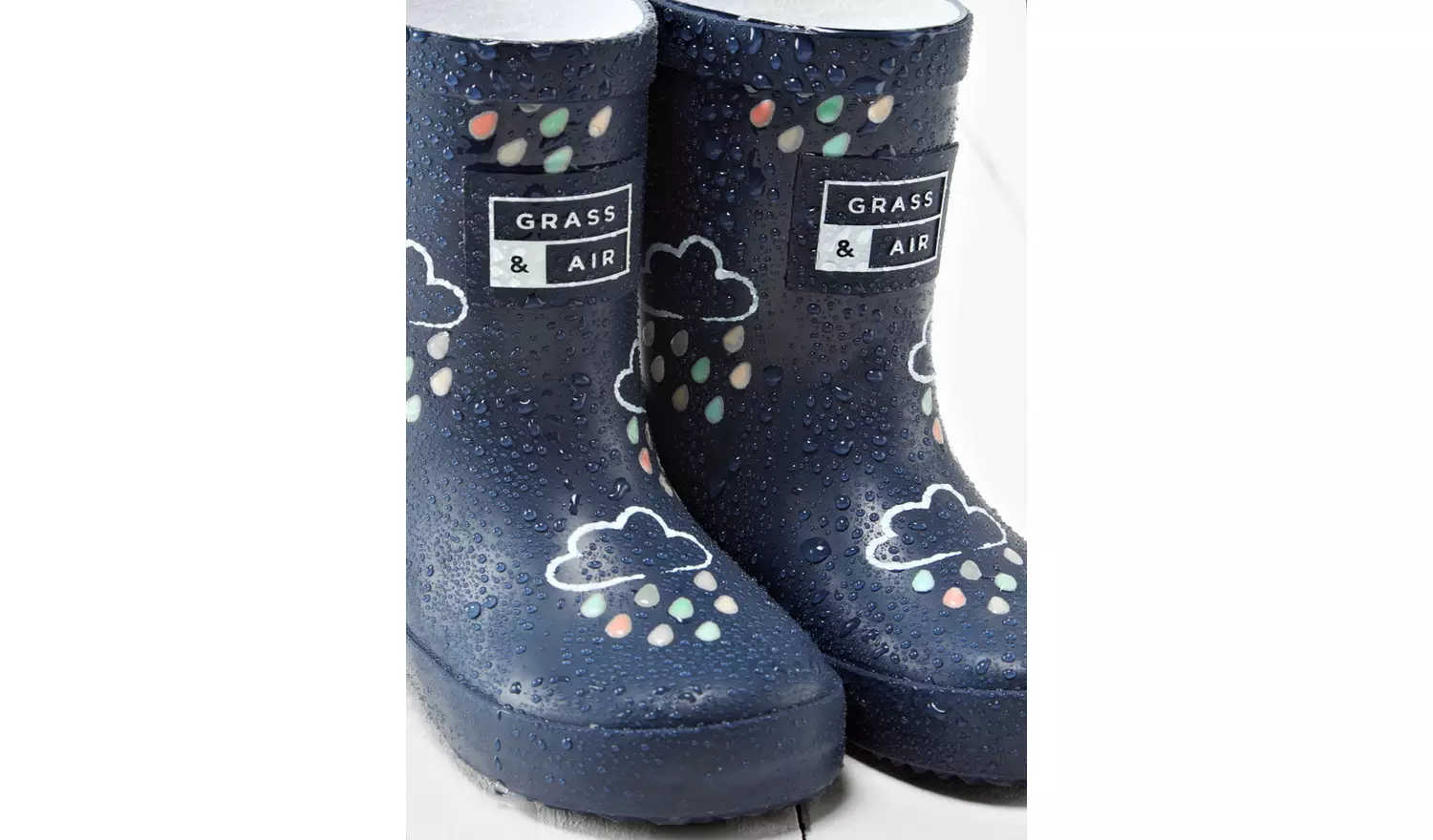 GRASS & AIR Kids Navy Colour Revealing Wellies 11 Infant