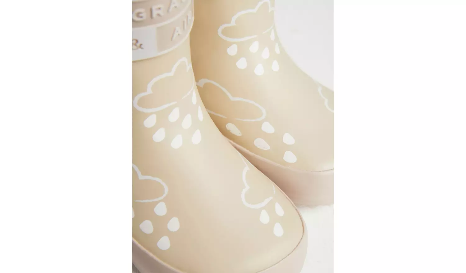 GRASS & AIR Stone Colour Changing Kids Winter Wellies 3 Infant