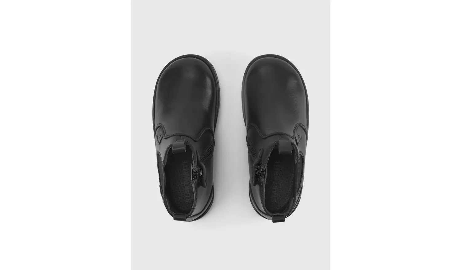 START-RITE Energy Black Leather Zip Up School Boots 8 Infant