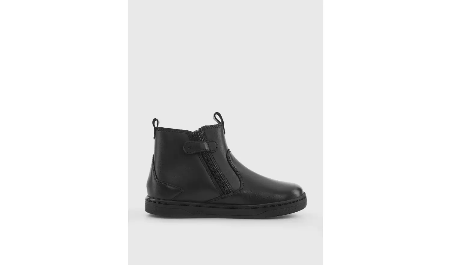 START-RITE Energy Black Leather Zip Up School Boots 9.5 Infant