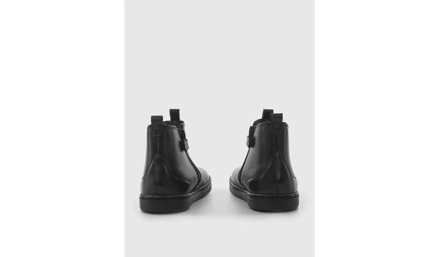 START-RITE Energy Black Leather Zip Up School Boots 8 Infant