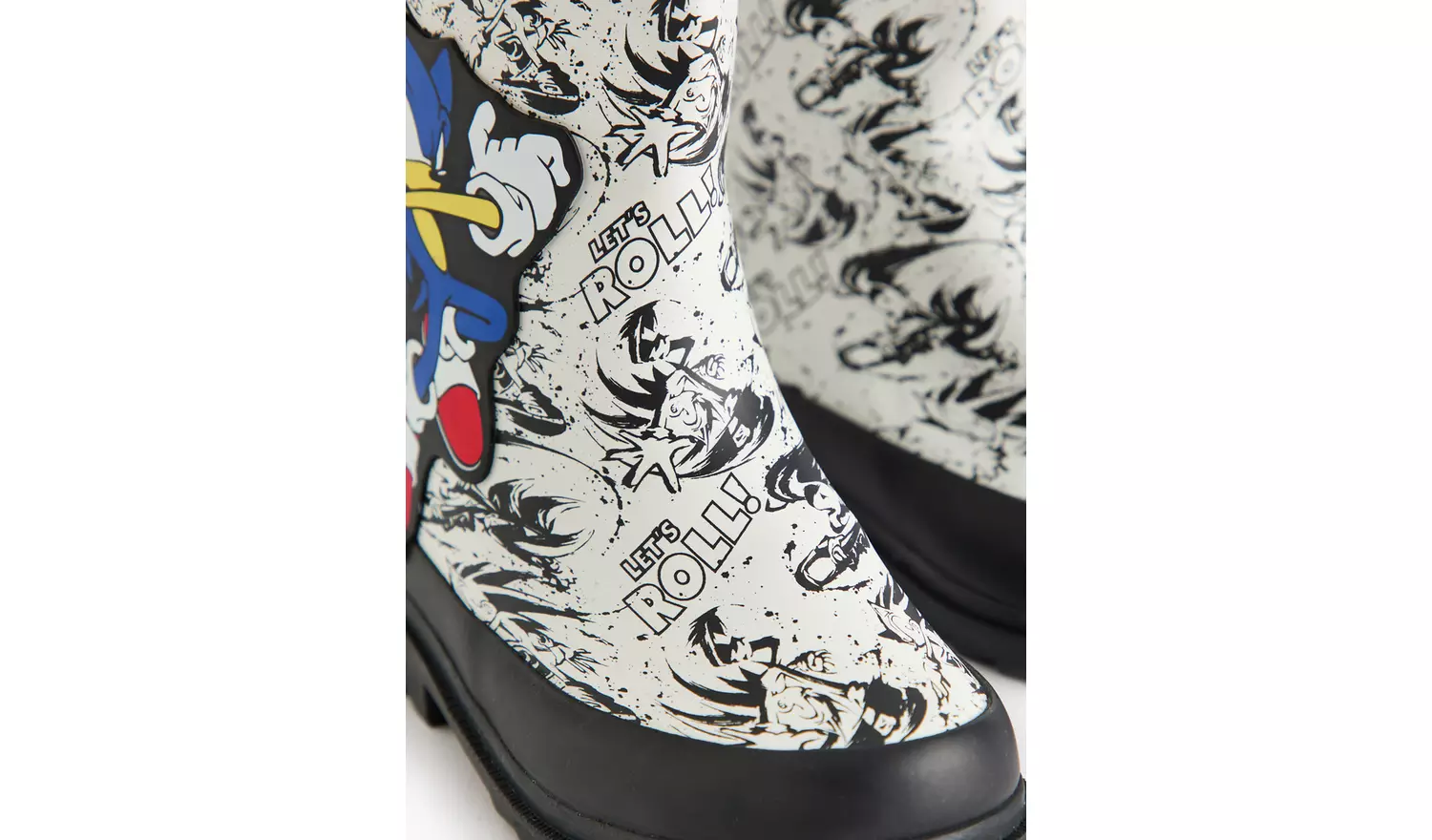 Sonic The Hedgehog Print Rubber Wellies 12 Infant