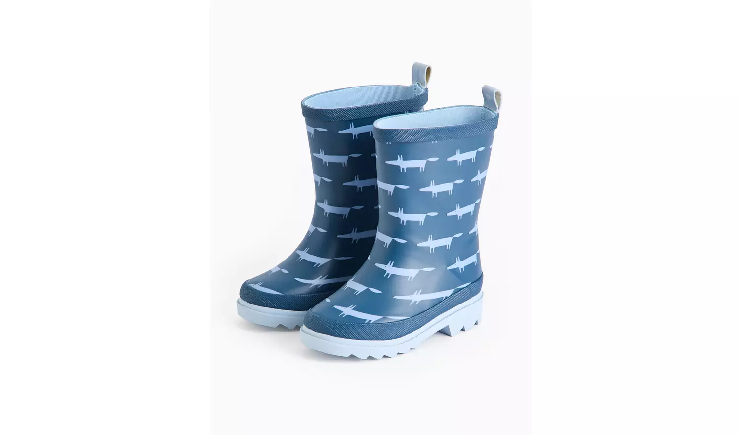 Tu X Scion Navy Mr Fox Rubber Wellies 9 Infant