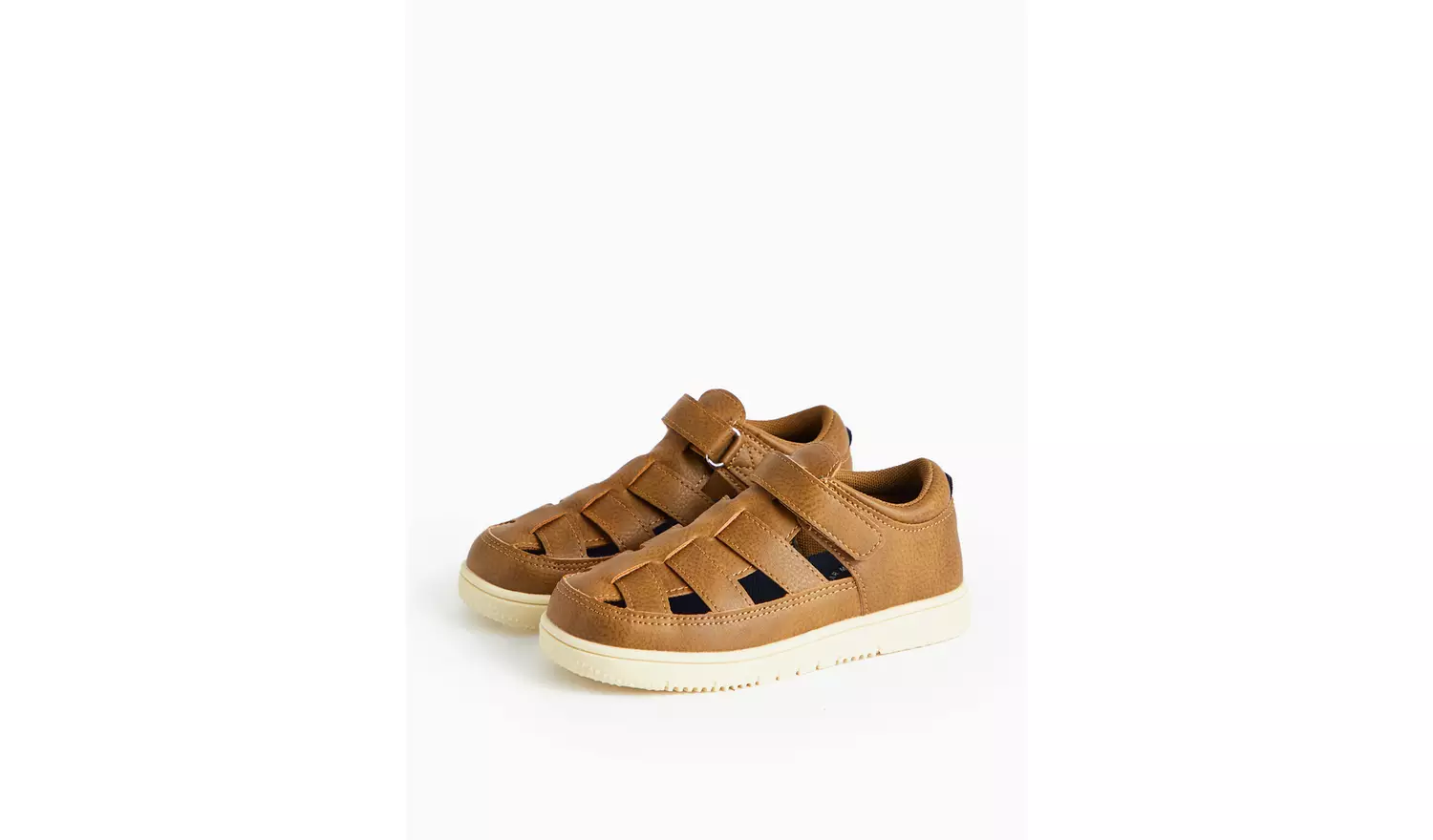Tan Faux Leather Fisherman Sandals10 Infant