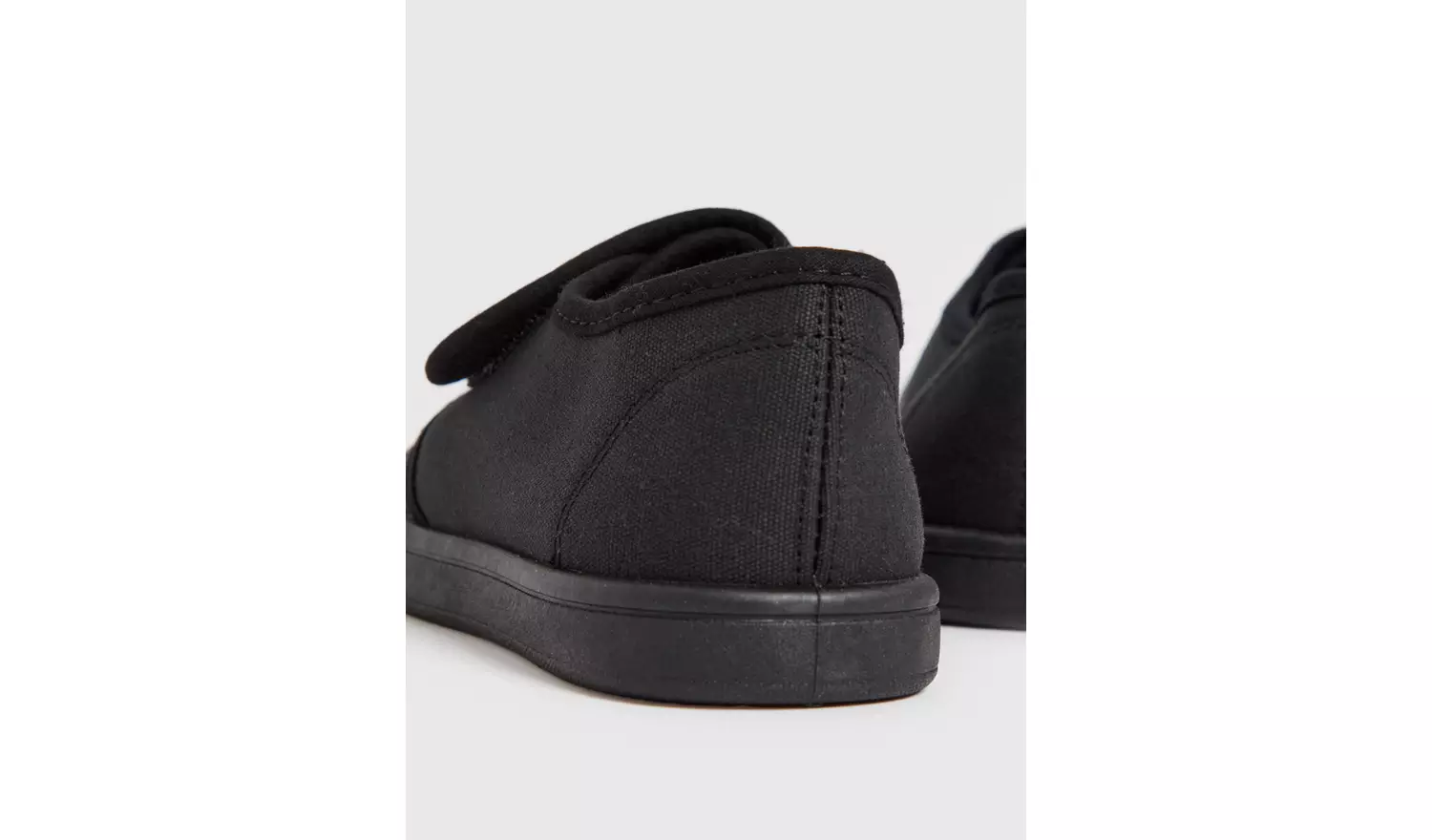 Black Unisex Micro-Fresh® Plimsolls 7 Infant