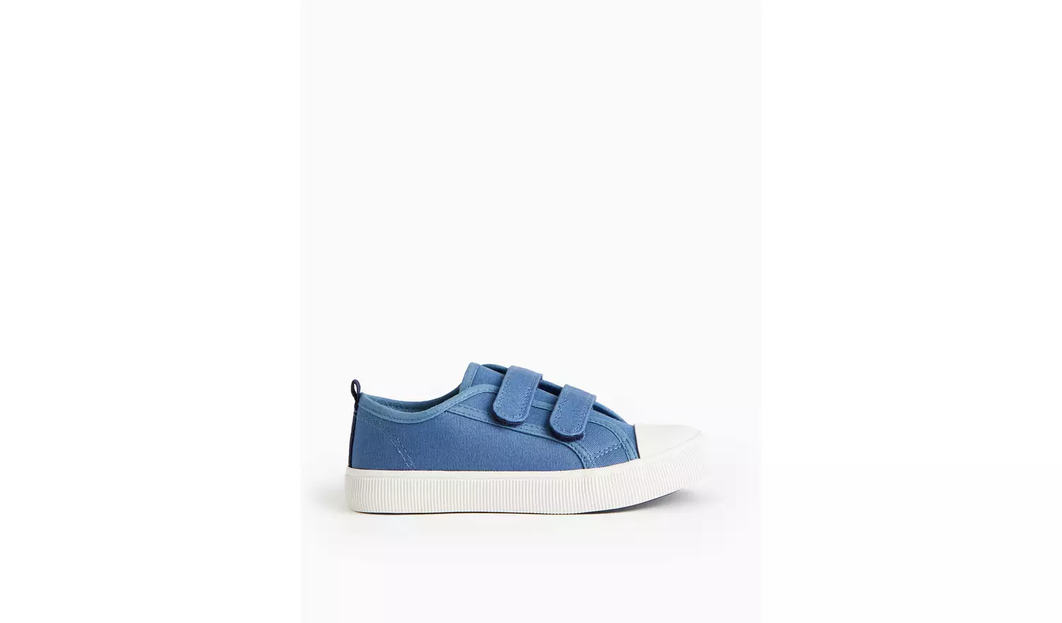 Navy Core Canvas Twin Strap Trainers 8 Infant