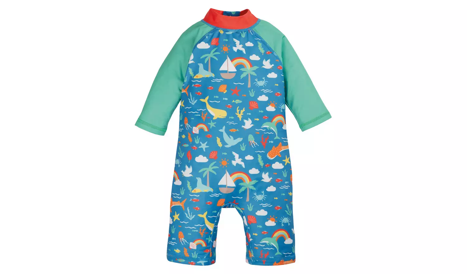 FRUGI Aqua Fishing Print Sun Safe Suit - 12 - 18 Month