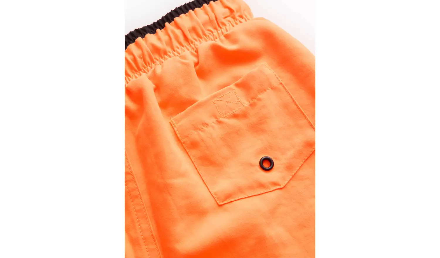 Neon Orange Contrast Swim Shorts6 years