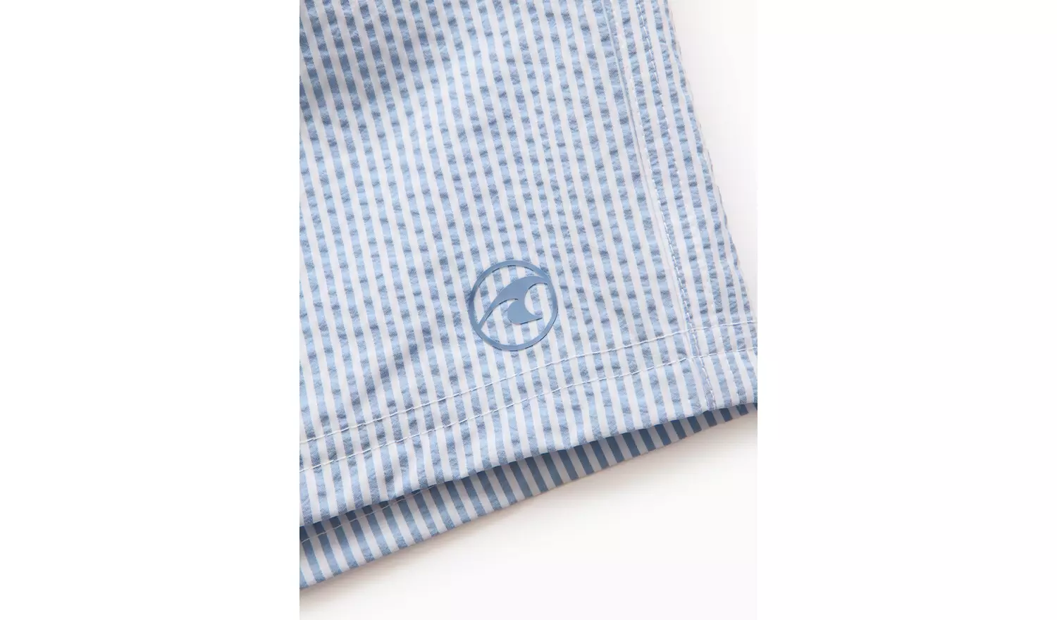 Blue Stripe Seersucker Swim Shorts3 years