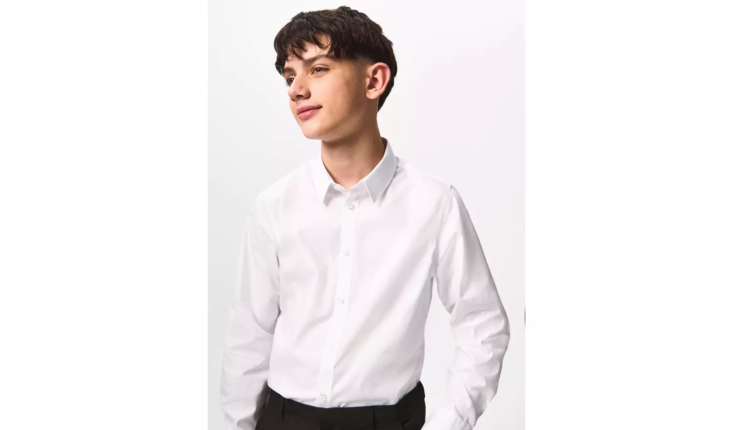 3 Pack White Long Sleeve School Shirts 4 years