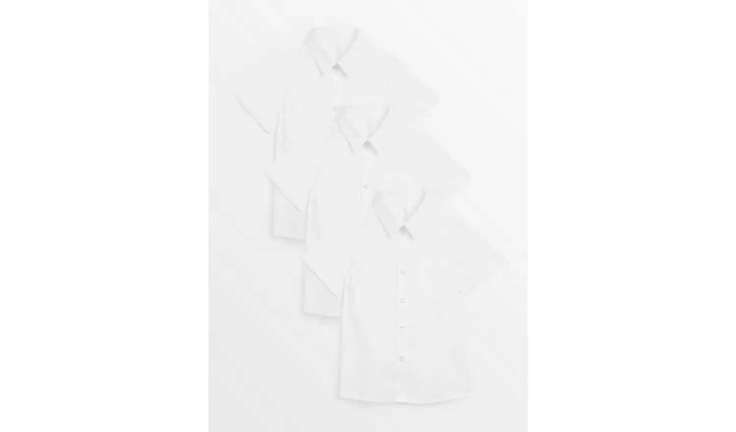 White Stain Resistant School Shirts 3 Pack 4 years