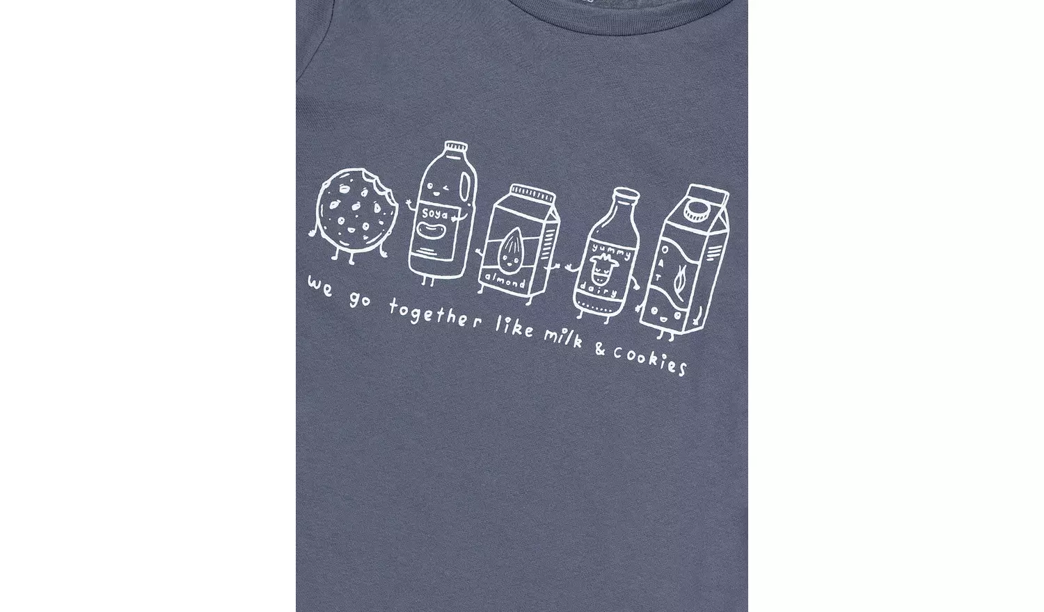 Blue Milk & Cookies T-Shirt - 1-1.5 years