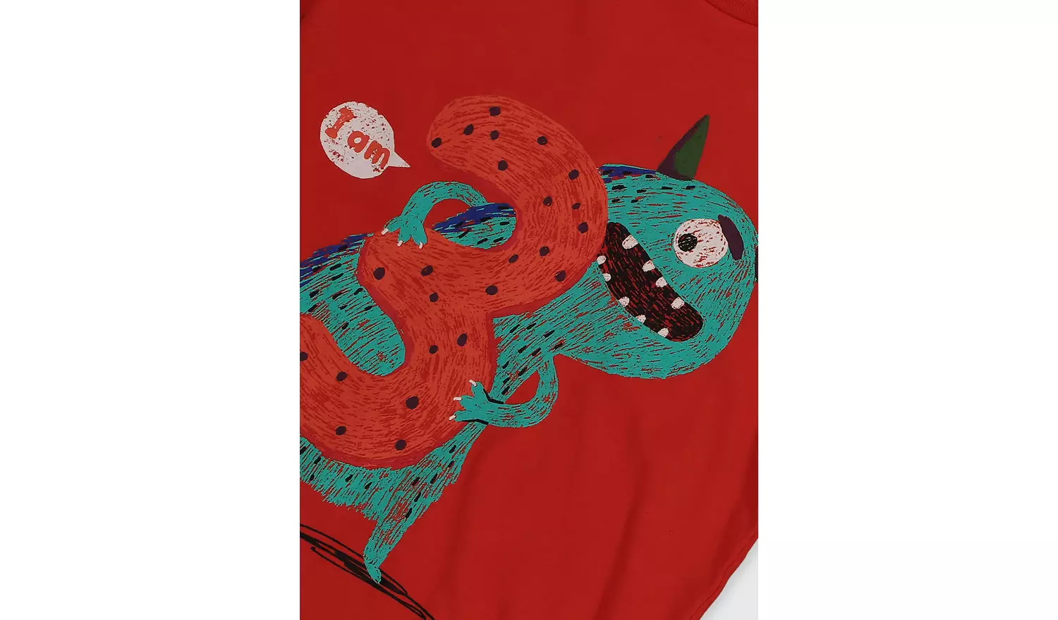 Red Monster I Am 3 T-Shirt - 2-3 years