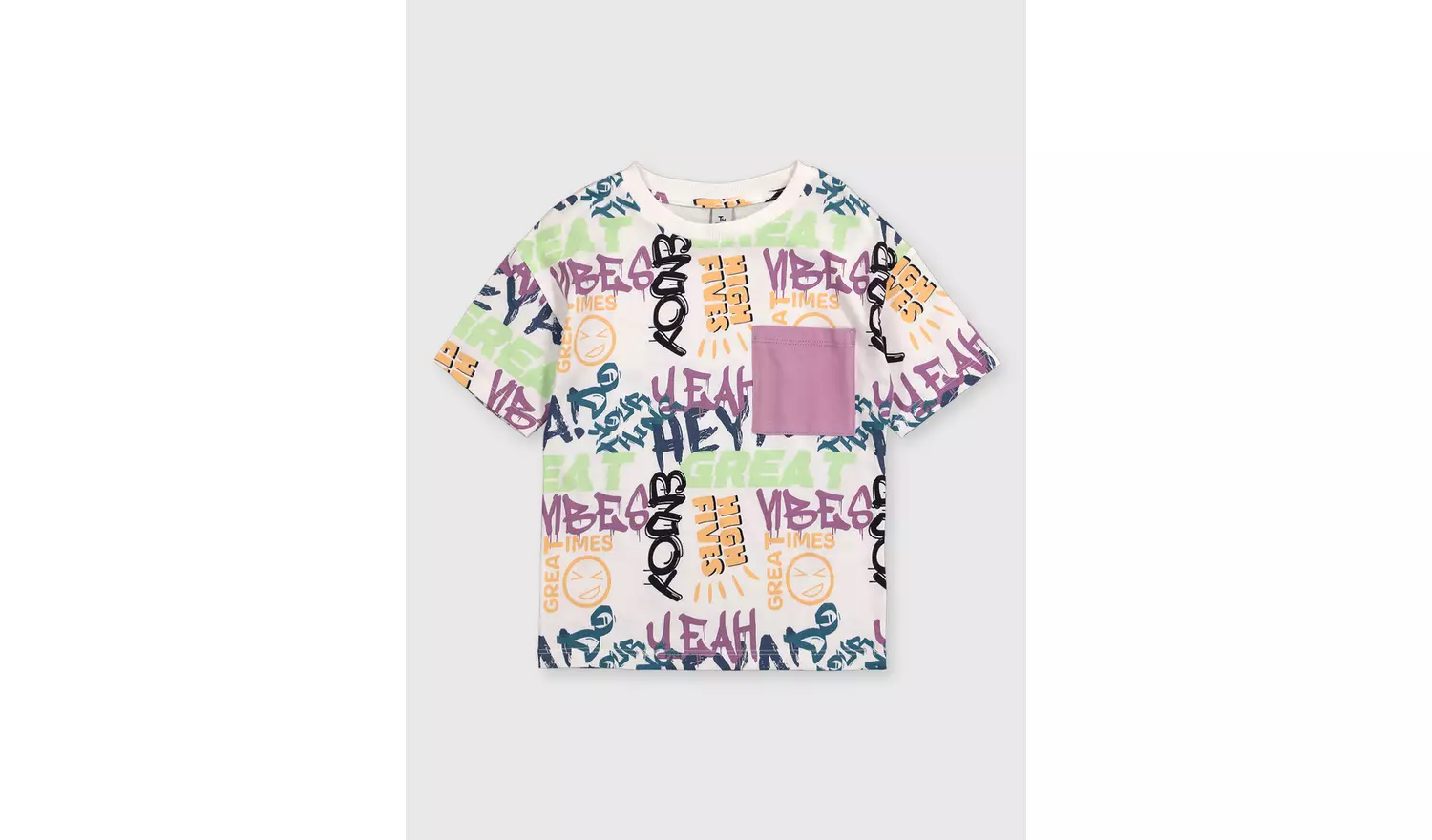 White Graffiti T-Shirt - 1-1.5 years