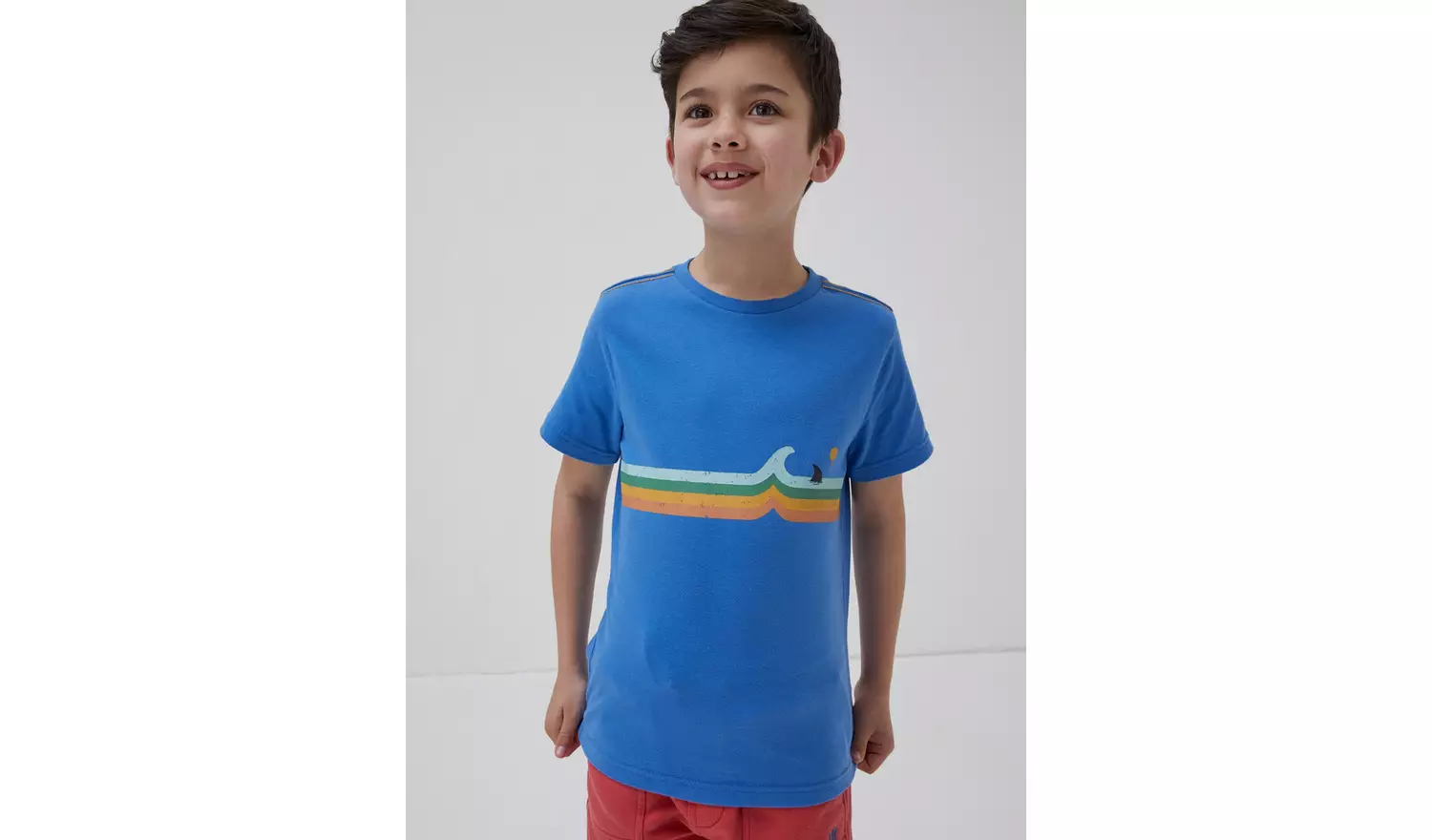 FATFACE Wave Chest Jersey T-Shirt - 4-5 Years