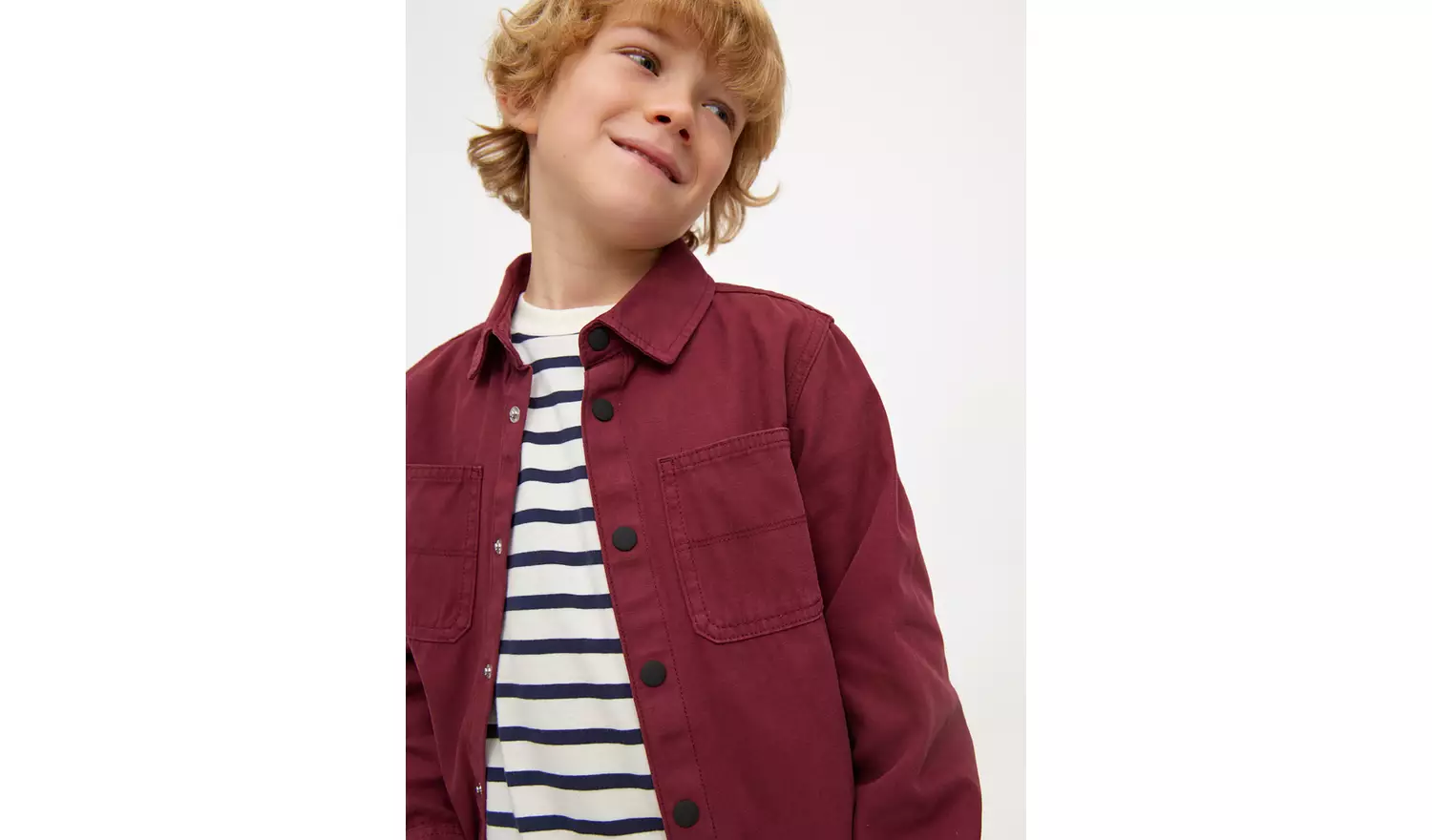 Burgundy Overshirt & T-Shirt Set 5 years