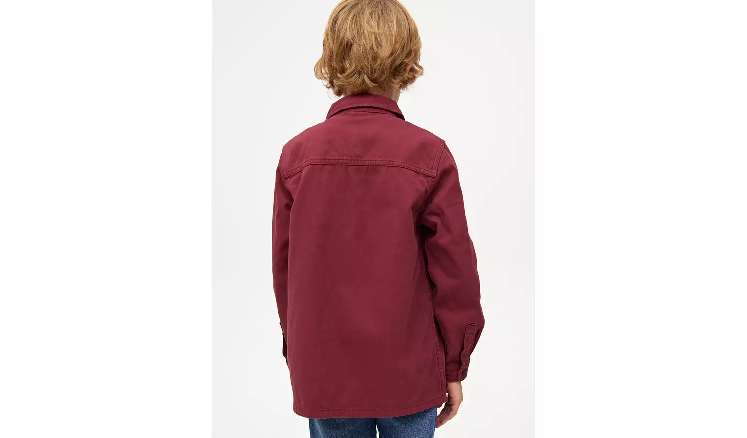 Burgundy Overshirt & T-Shirt Set 8 years