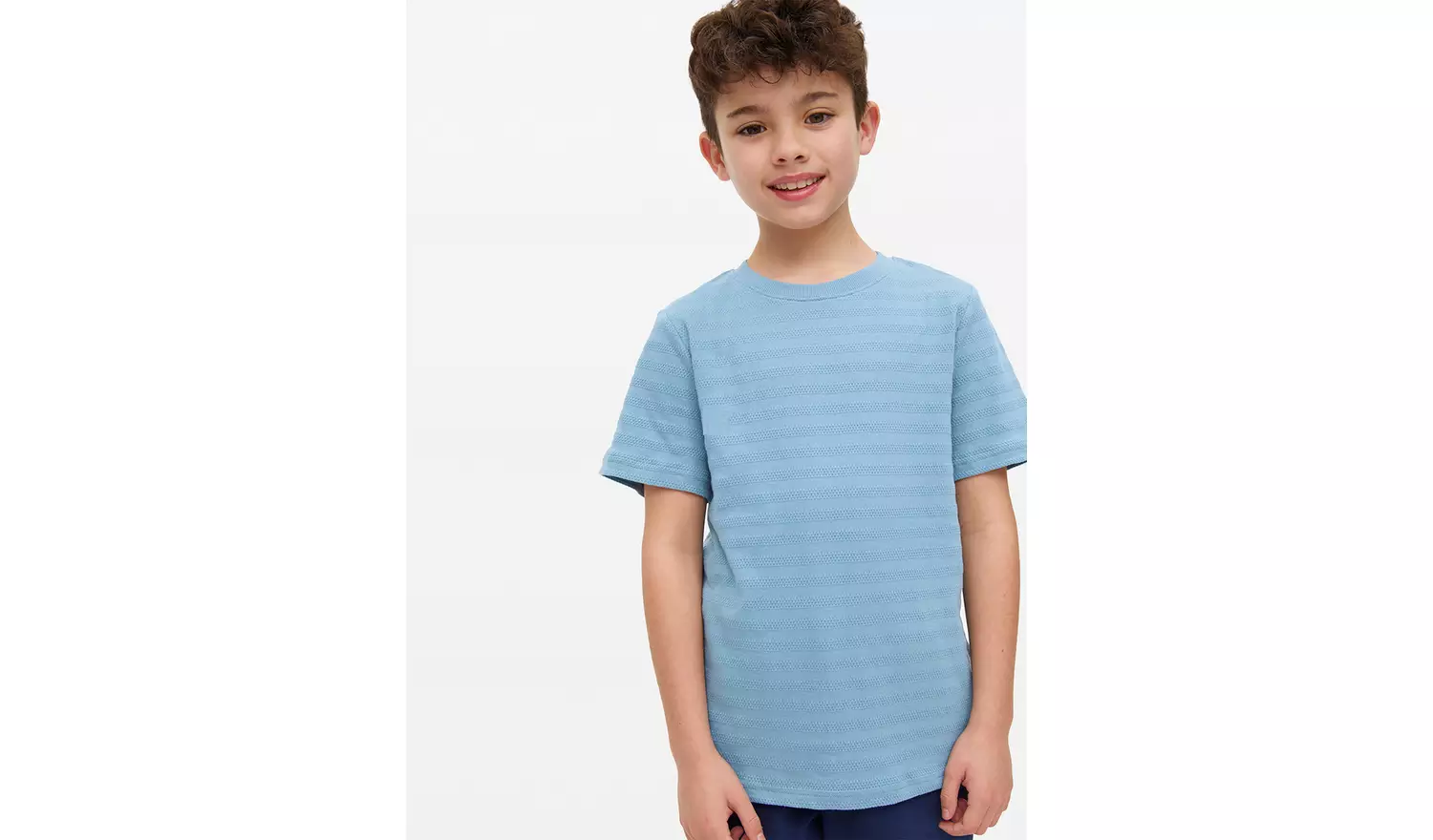 Blue Texture Stripe T-Shirt 4 Pack 6 years