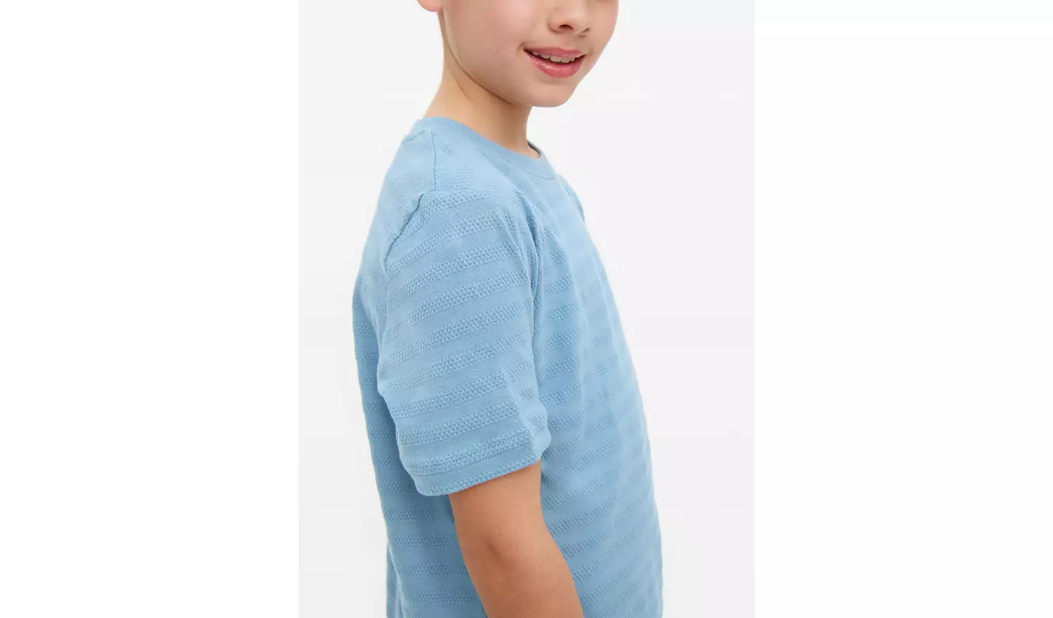 Blue Texture Stripe T-Shirt 4 Pack 6 years