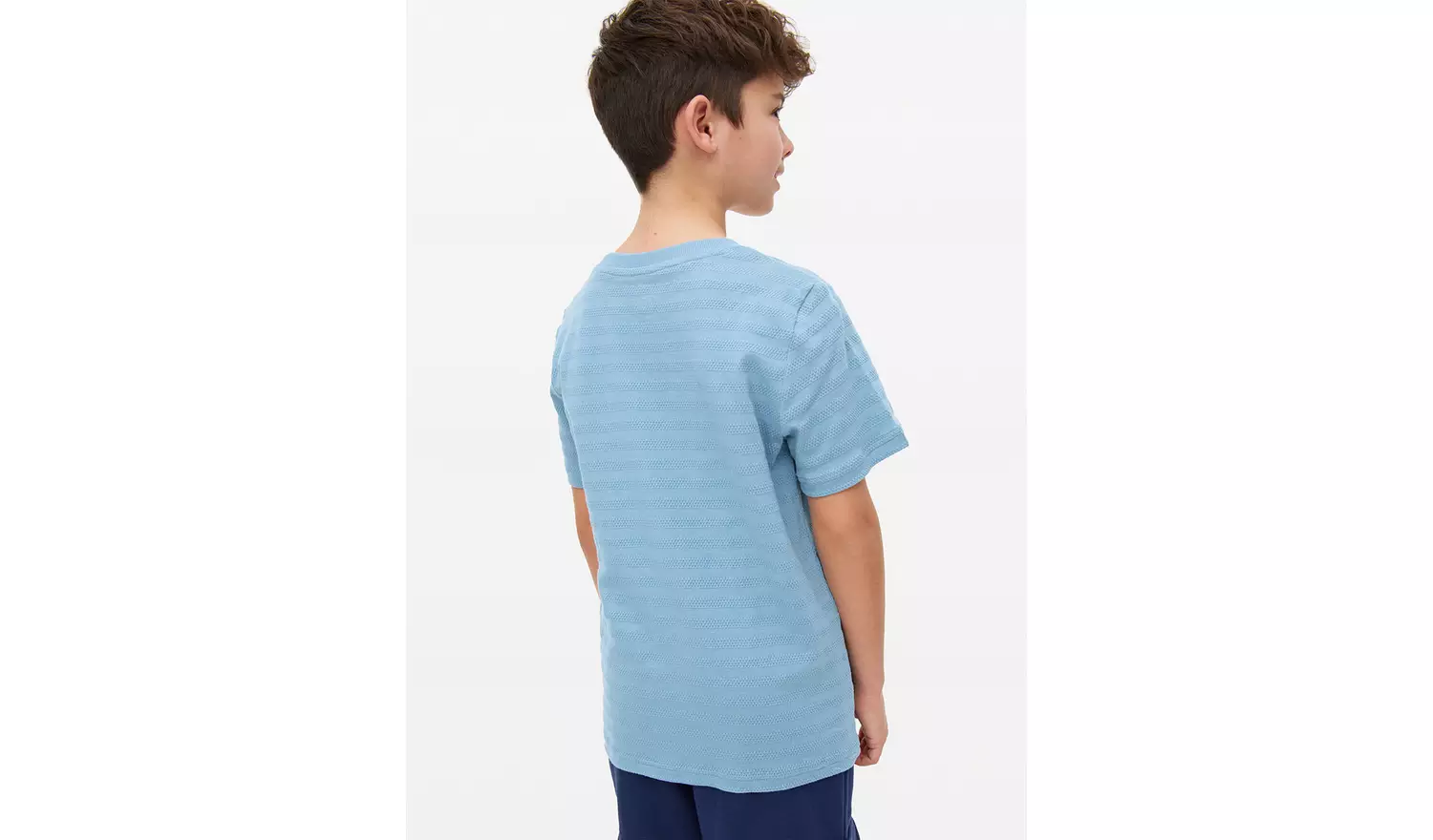 Blue Texture Stripe T-Shirt 4 Pack 6 years