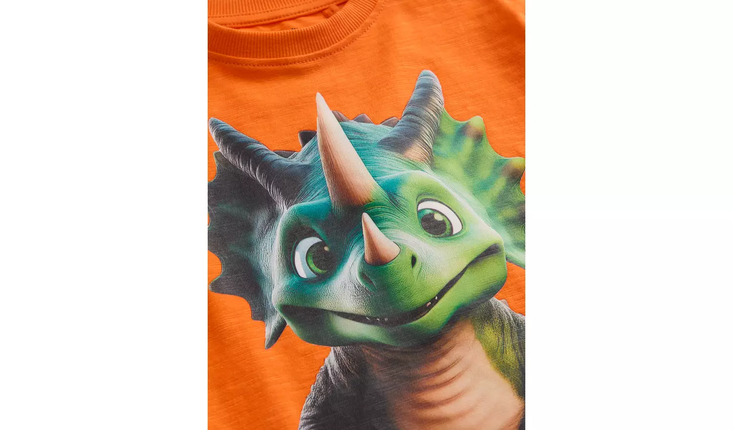 Orange Dino Graphic Print T-Shirt 4-5 years