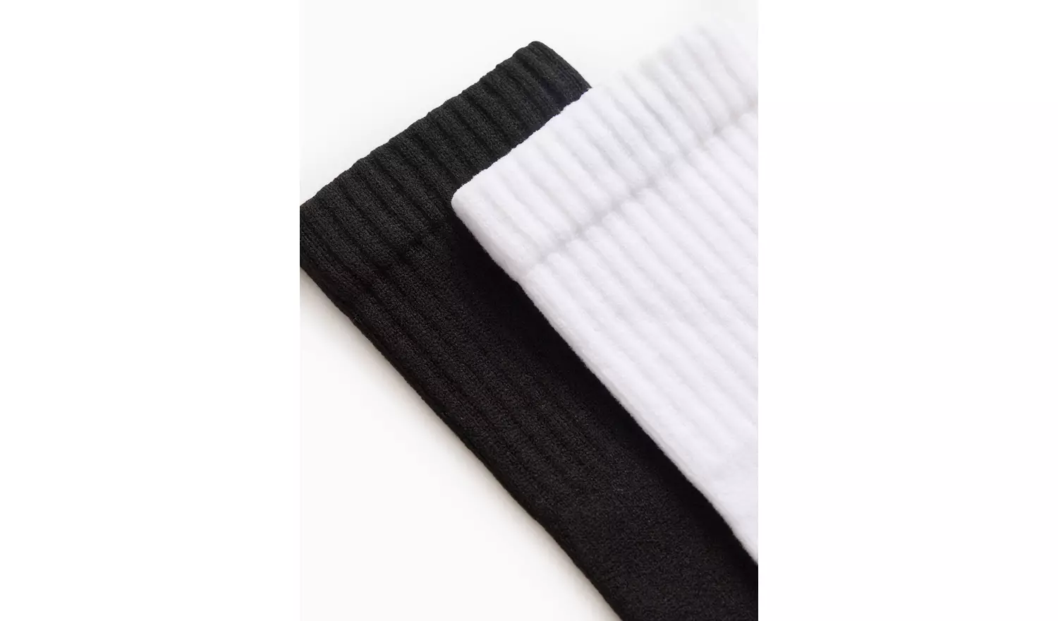 Black & White Football Socks 2 Pack 12.5-3.5