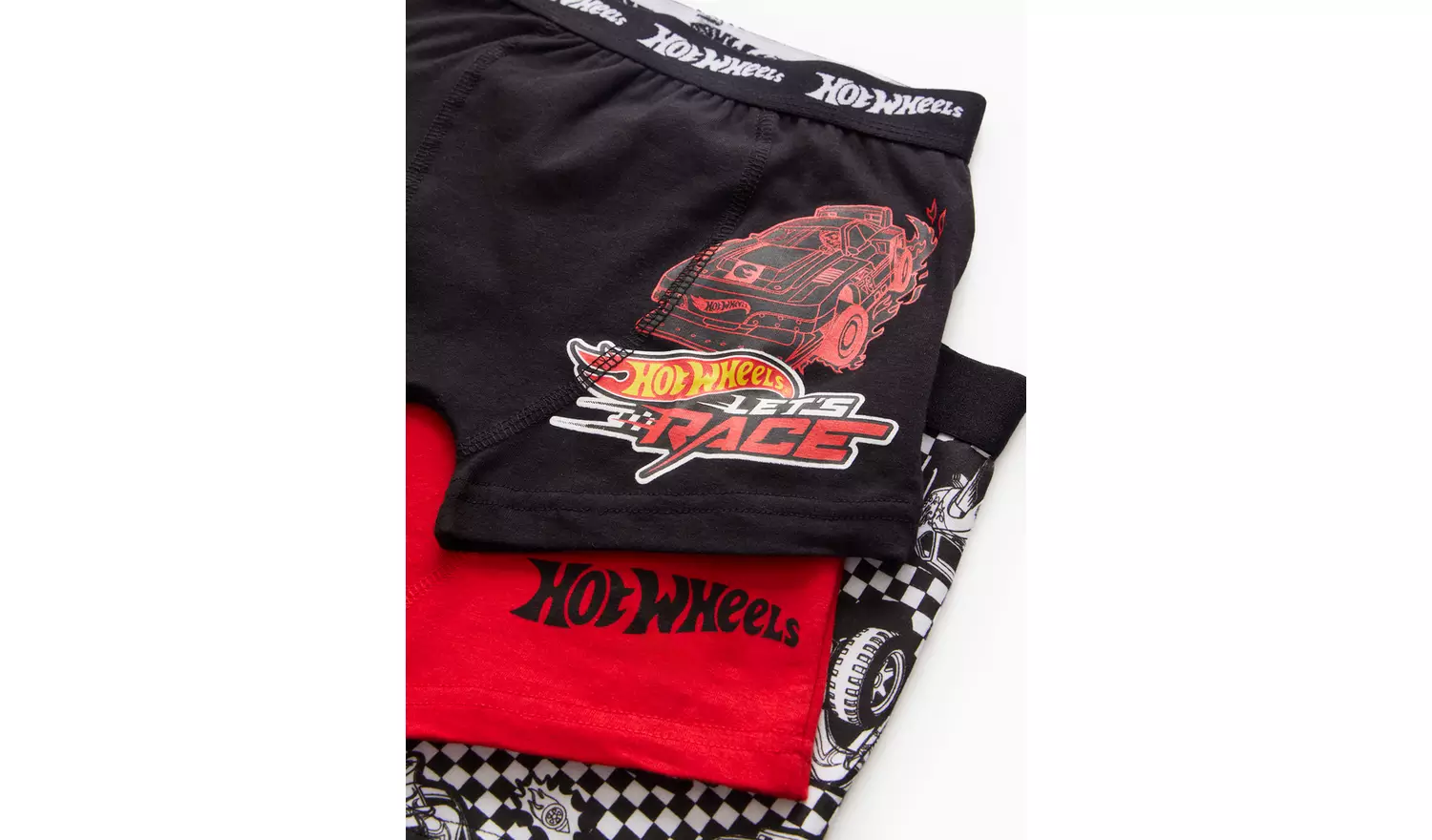 Hot Wheels Printed Trunks 3 Pack 5-6 years