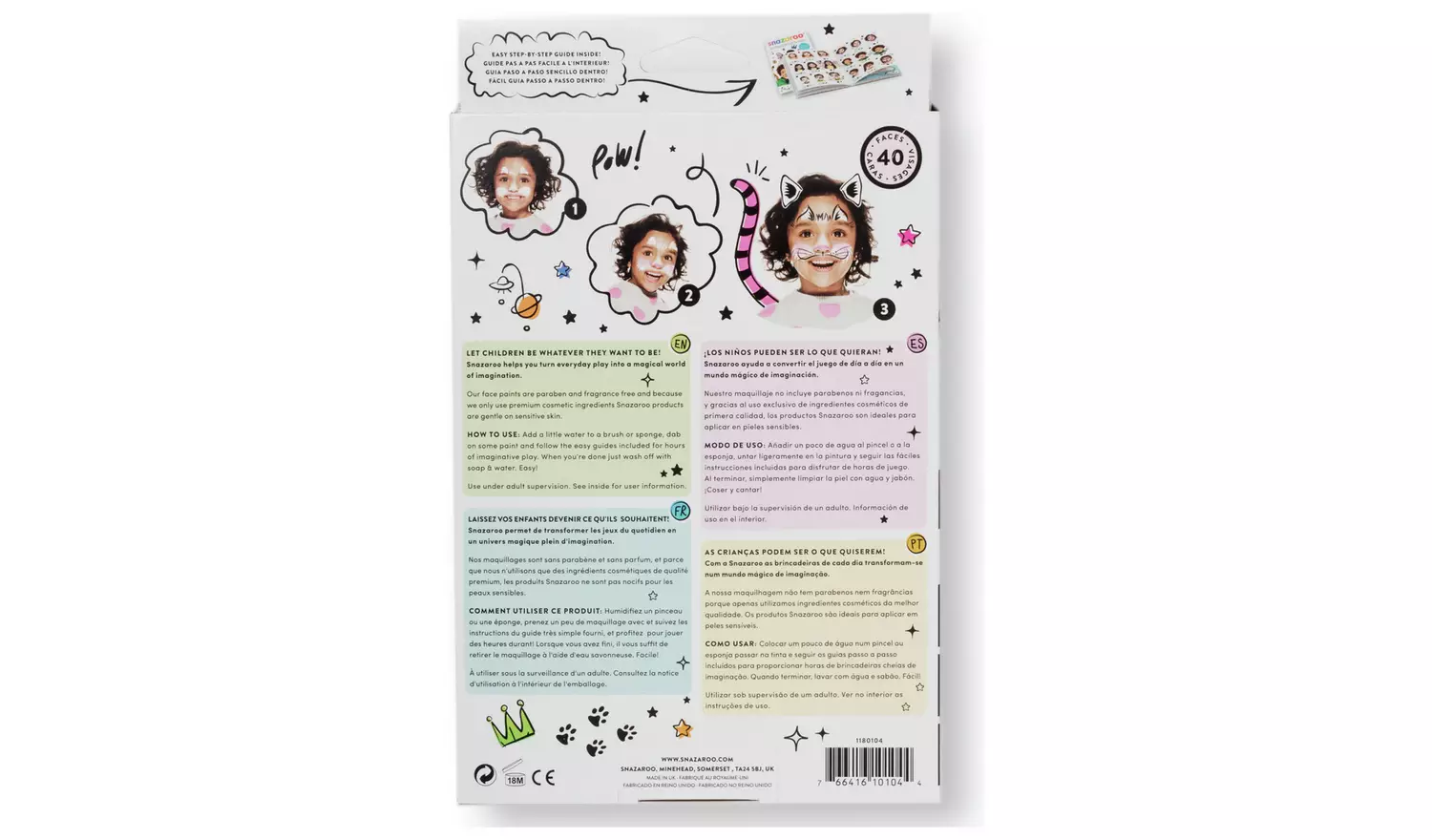 Snazaroo Fantasy Face Paint Kit