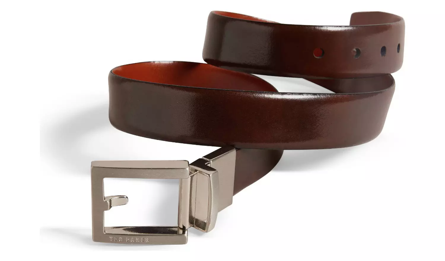 Ted Baker Katchup Brown Leather Belt - Size 32