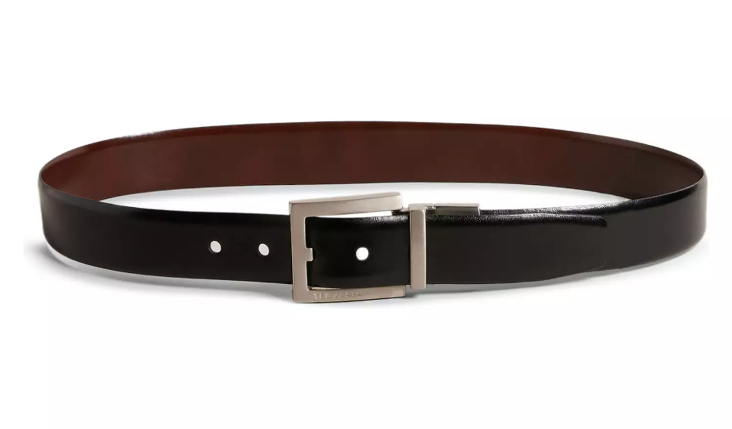 Ted Baker Katchup Black Leather Belt - Size 36
