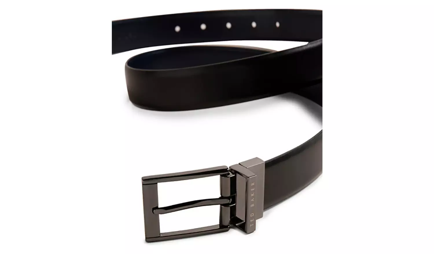 Ted Baker Black Reversible Leather Belt - Size 34