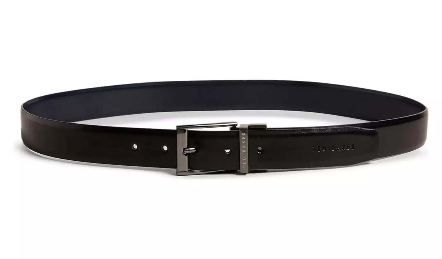 Ted Baker Black Reversible Leather Belt - Size 36