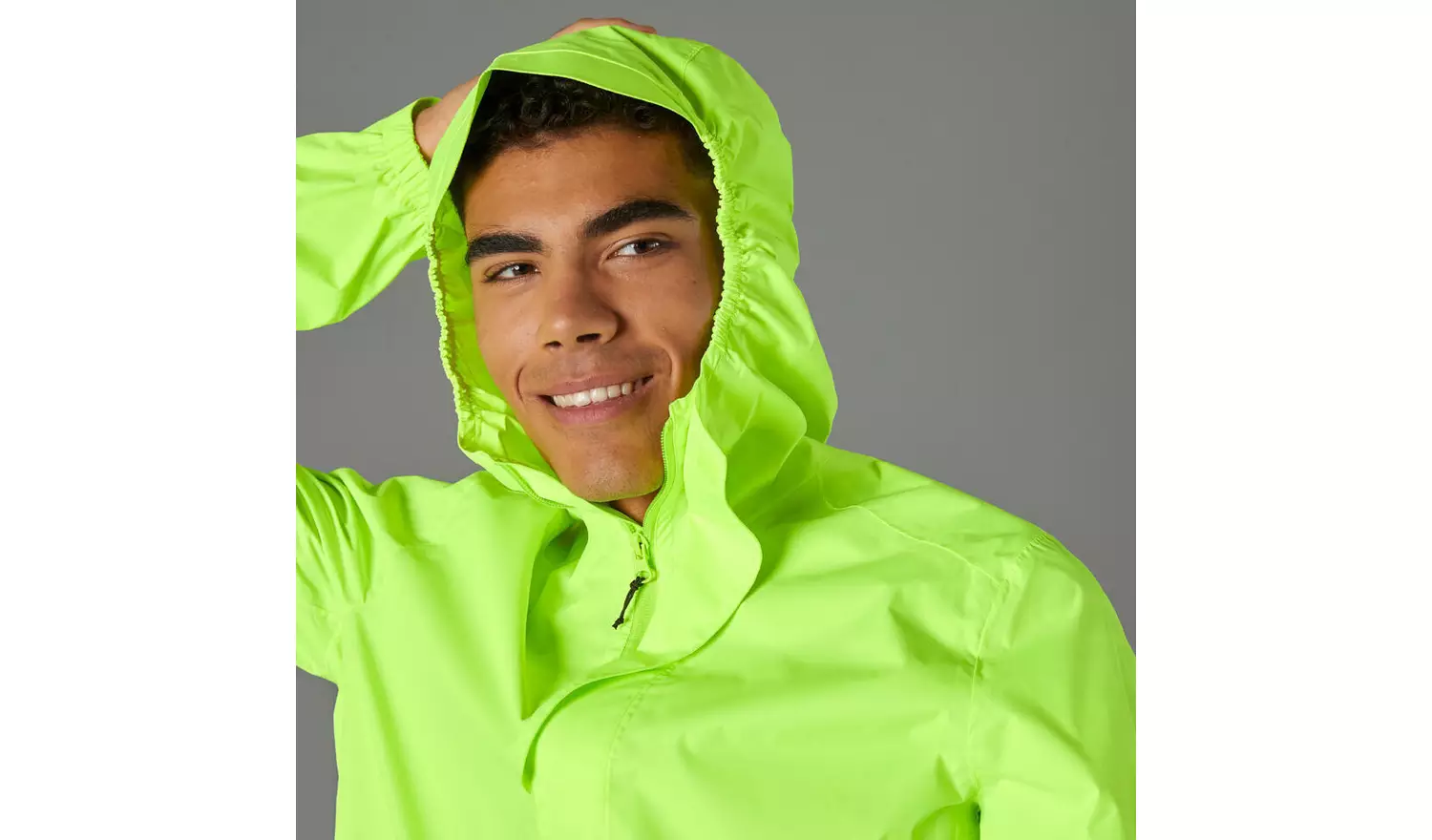 Decathlon Men'S Waterproof Cycling Jacket - Neon Yellow S
