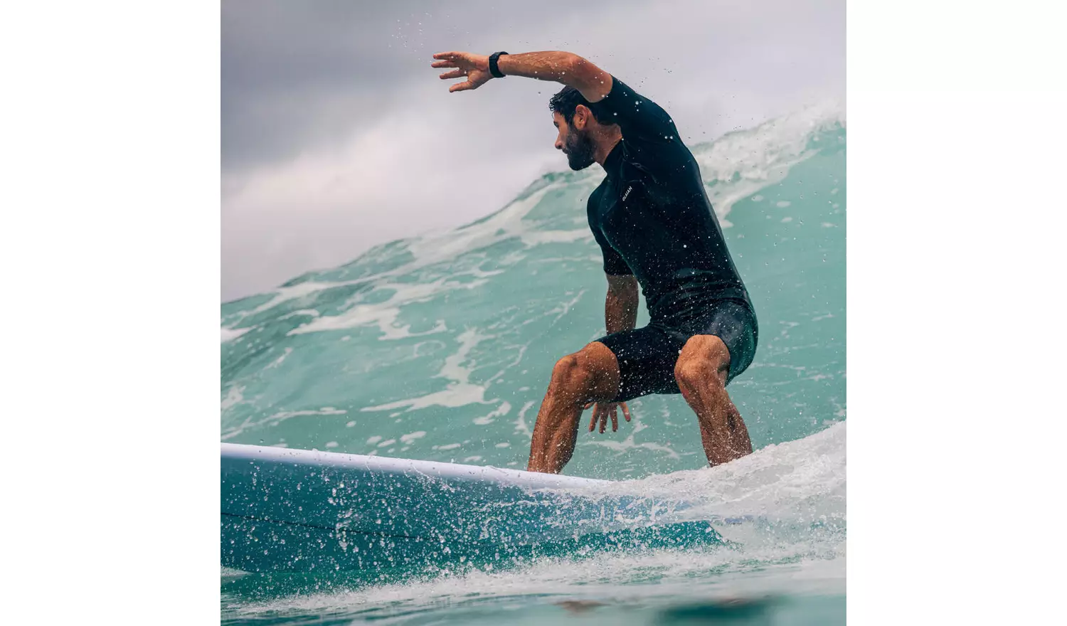 Decathlon Men's Surfing Neoprene Shorty Wetsuit 500 Blue XL