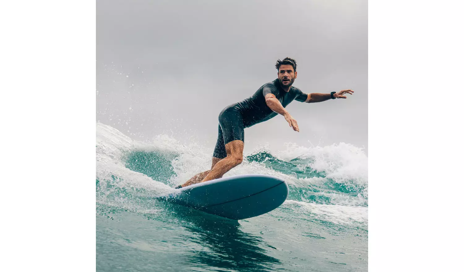 Decathlon Men's Surfing Neoprene Shorty Wetsuit 500 Blue XL