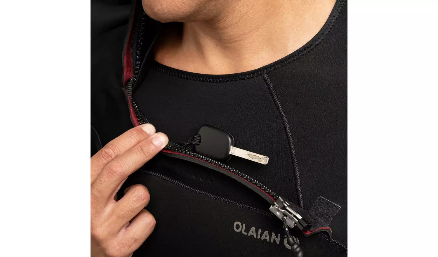 Decathlon Men's Surfing 5/4 mm Neoprene Wetsuit with Hood M