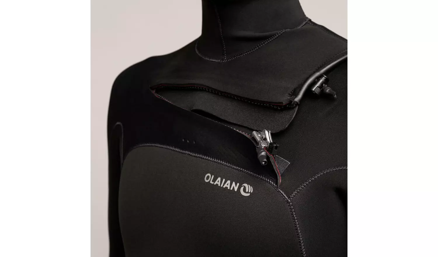 Decathlon Men's Surfing 5/4 mm Neoprene Wetsuit with Hood M