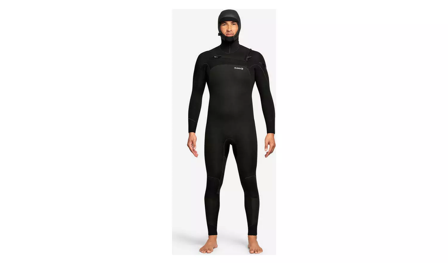 Decathlon Men's Surfing 5/4 mm Neoprene Wetsuit with Hood L