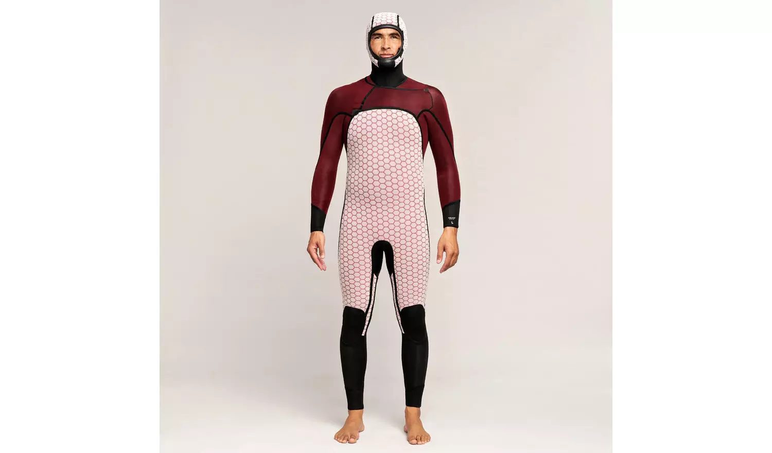 Decathlon Men's Surfing 5/4 mm Neoprene Wetsuit with Hood XL