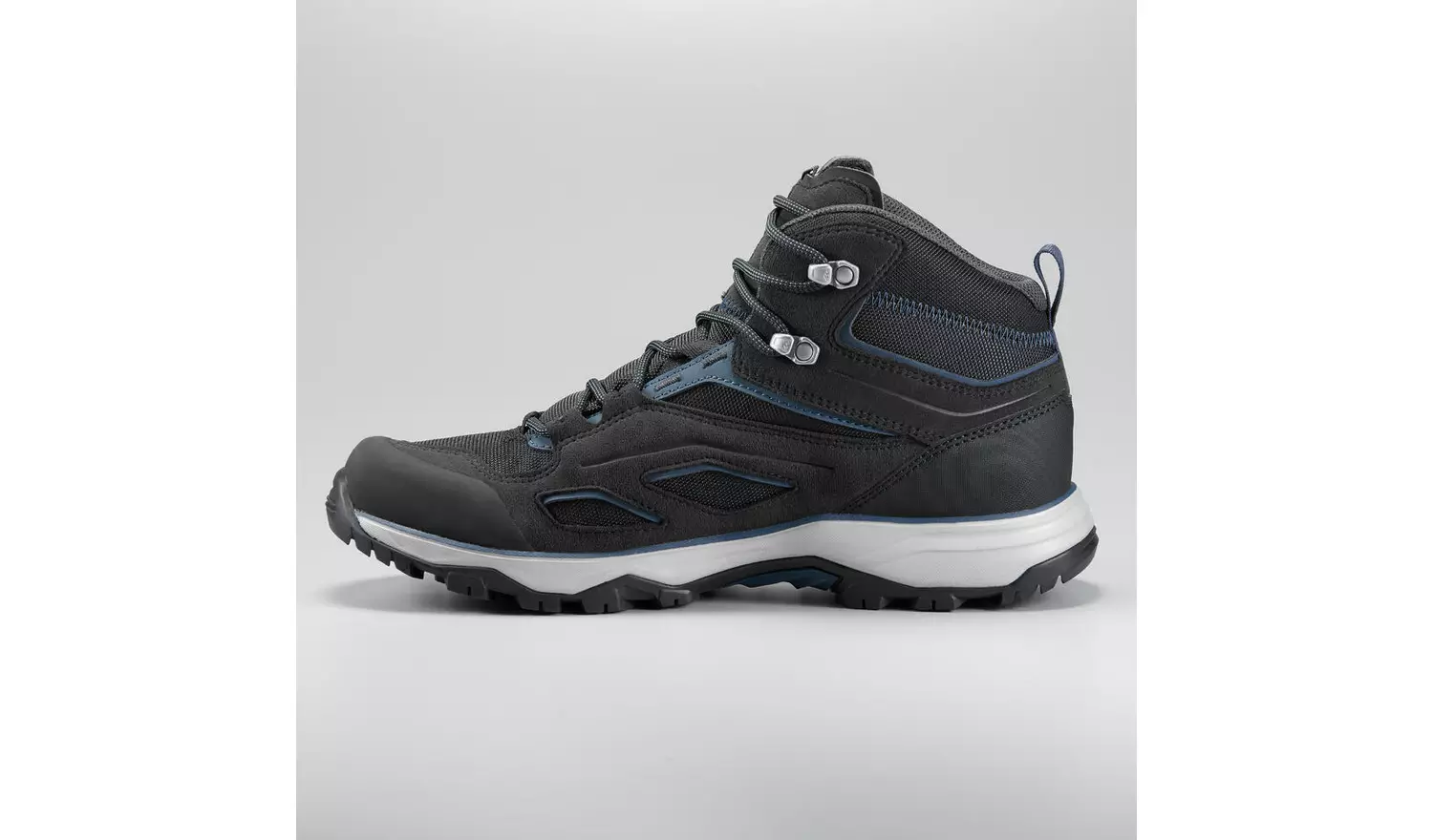 Decathlon Men's Waterproof Mid Hiking Boots - Black UK 12