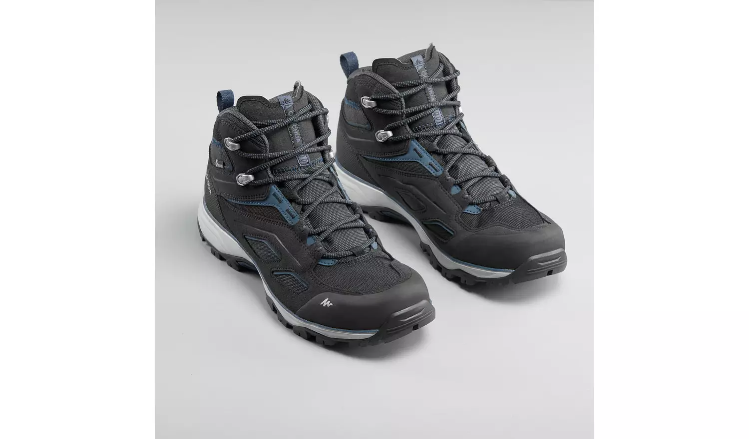 Decathlon Men's Waterproof Mid Hiking Boots - Black UK 8